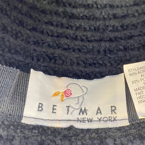 BETMAR NY Women Bucket Hat One Size Black Roll Up Brim Boho Stylish City C-H - Picture 4 of 9